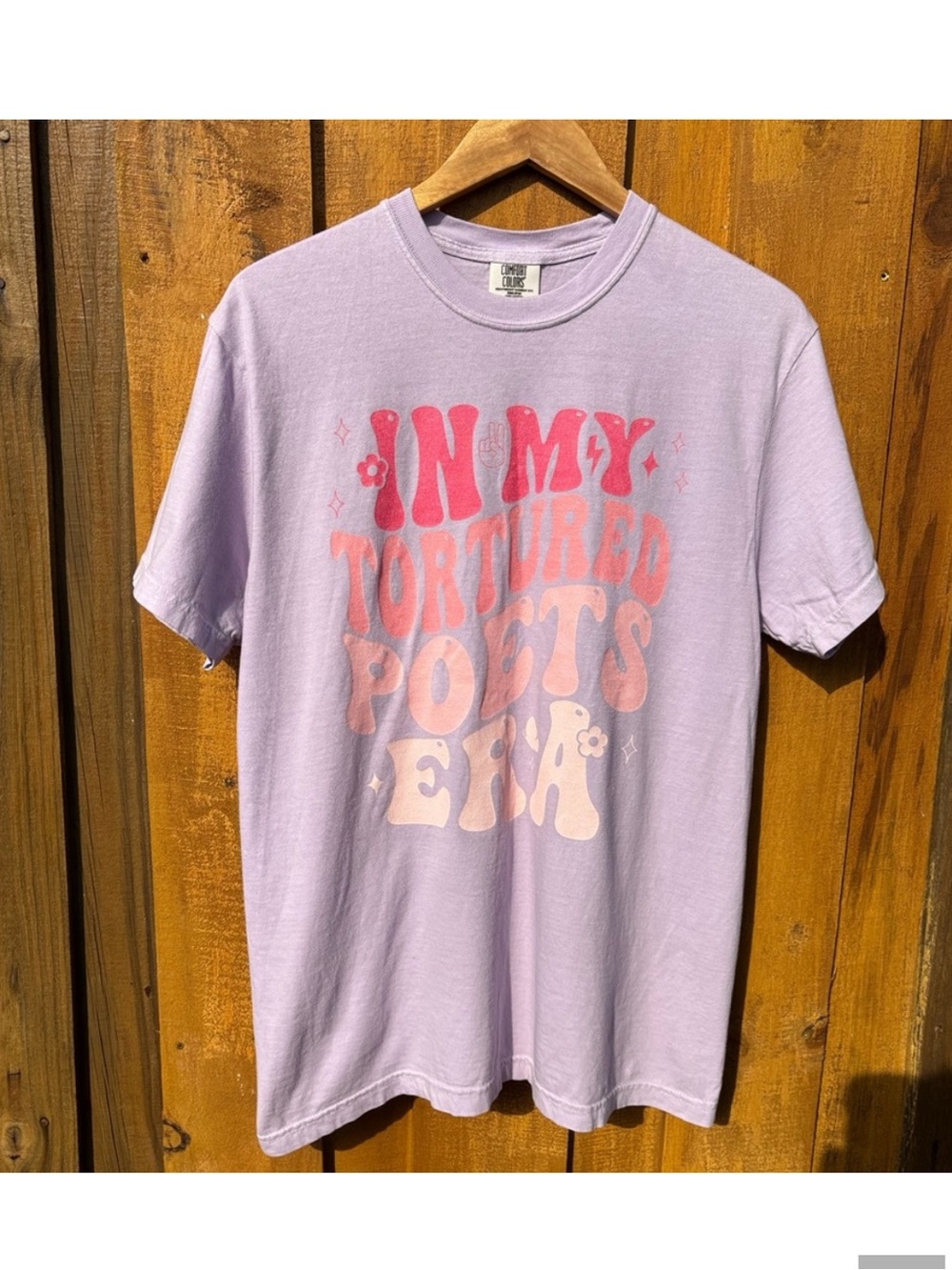 Comfort Colors Taylor Swift In My Tortured Poets Era Lavender T-Shirt